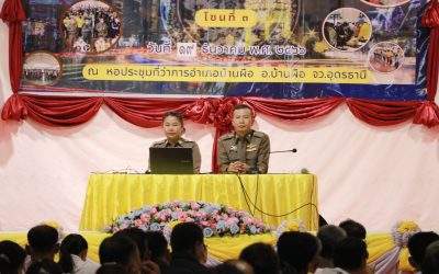 พิธีเปิดโครงการสร้างเครือข่ายการมีส่วนร่วมของประชาชนในการป้องกันอาชญากรรมระดับตำบล