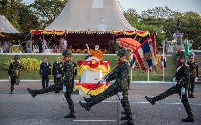 ร่วมพิธีกระทำสัตย์ปฏิญาณตนต่อธงชัยเฉลิมพลวันกองทัพบก