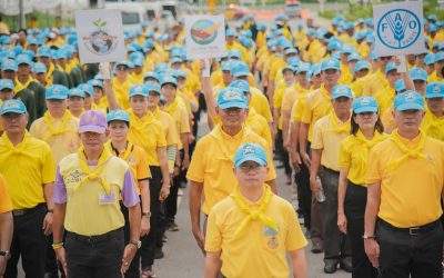 ร่วมกิจกรรมจิตอาสาพัฒนาปลูกต้นไม้ ปล่อยปลา ในโอกาสวันสำคัญของชาติไทย